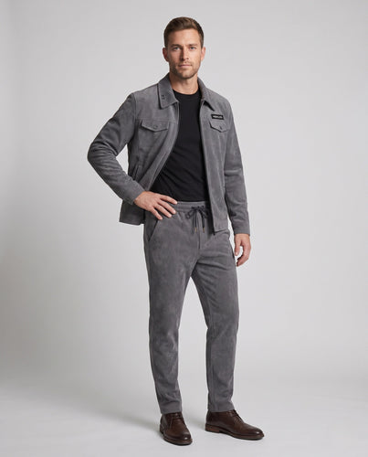 Herren Zweiteiliges Thermo-Freizeitset aus Cordfleece mit Zipjacke & konischer Jogginghose