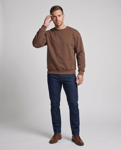 Unisex Fleece-Sweatshirt mit aufgerauter Innenfütterung und Oversize-Schnitt