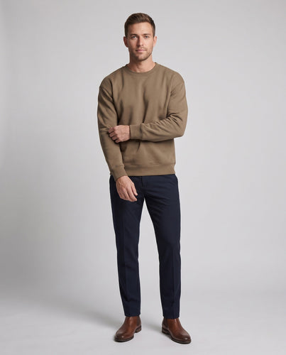Unisex Oversize Rundhals-Sweatshirt mit aufgerauter Innenseite und gerippten Bündchen