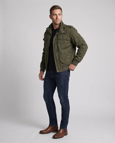 Herren Gefütterte Utility-Jacke Shop Nory