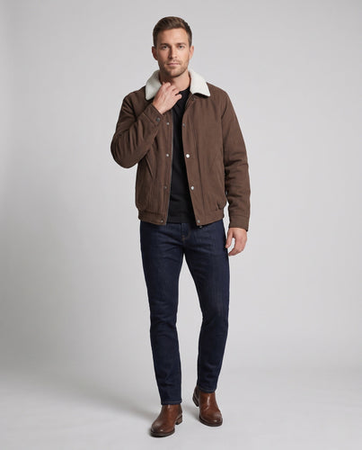 Herren Kunstleder Übergangsjacke Shop Nory