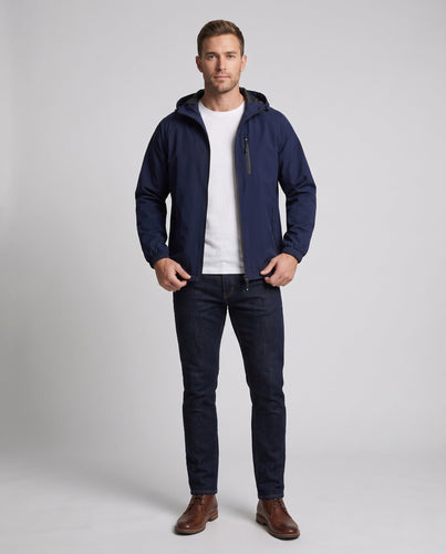 Herren Leichte Outdoor-Jacke mit verstellbarem Kapuzenverschluss Shop Nory