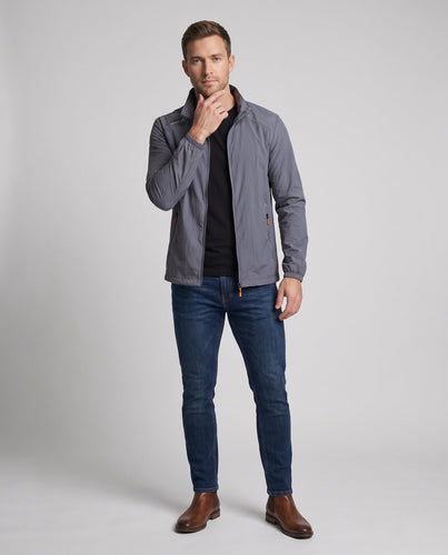 Herren Leichte Outdoorjacke mit hohem Kragen Shop Nory