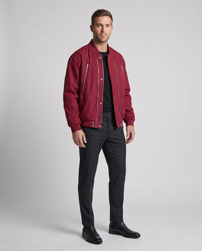 Herren Modische Bomberjacke mit praktischen Reißverschlusstaschen Shop Nory