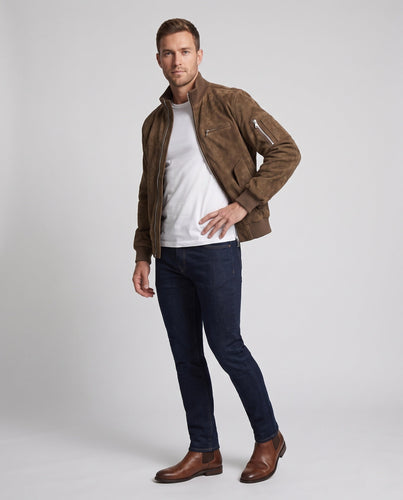 Herren Modische Bomberjacke mit strukturiertem Obermaterial Shop Nory