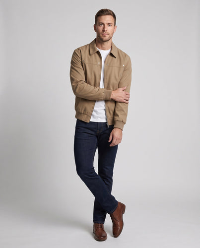 Herren Modische Kunstlederjacke mit praktischen Reißverschlusstaschen Shop Nory