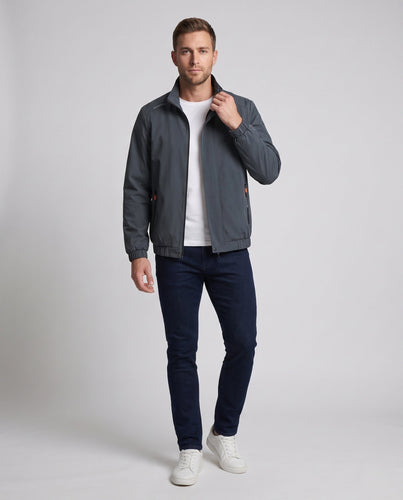 Herren Modische Übergangsjacke mit praktischen Reißverschlusstaschen Shop Nory