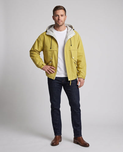 Herren Modische Übergangsjacke mit verstellbarem Kapuzenverschluss Shop Nory