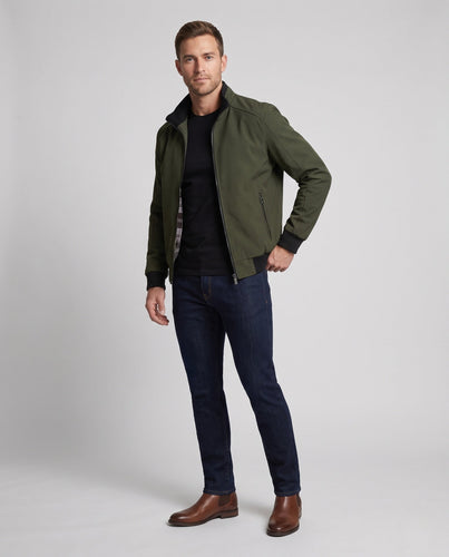 Herren Sportliche Bomberjacke mit Stehkragen Shop Nory