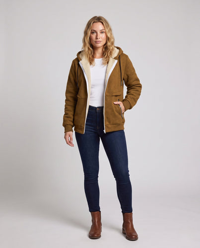 Damen Kuschelige Kapuzenjacke Shop Nory