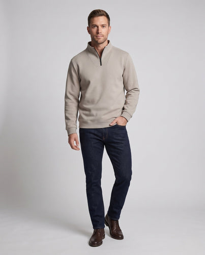 Herren Komfortabler Stehkragenpullover Shop Nory