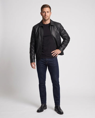 Herren Kunstlederjacke Shop Nory