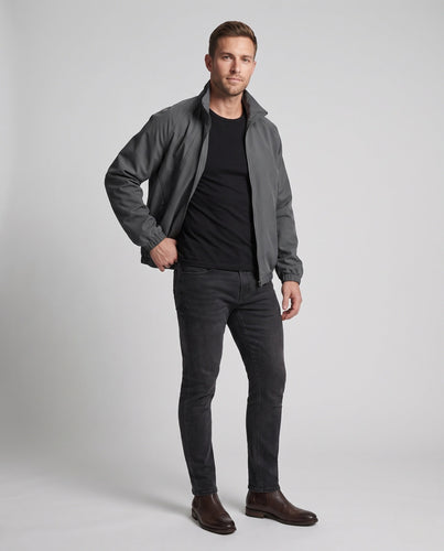 Herren Leichte Freizeitjacke mit hohem Stehkragen Shop Nory