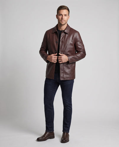 Herren Modische Kunstlederjacke Shop Nory 1787797587
