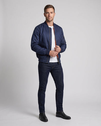 Herren Oversized Bomberjacke im MA‑1 Stil mit Utility-Ärmeltasche & gerippten Bündchen Shop Nory
