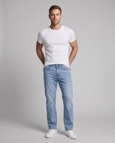 Herren Relaxed-Fit Denim-Hose mit extra weitem Bein und elastischem Komfortbund Shop Nory