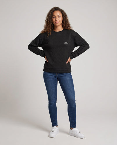 Damen Stylisches Sweatshirt mit Texturiertem Design Shop Nory