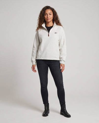 Damen Sport Fleece-Pullover mit Stehkragen Shop Nory