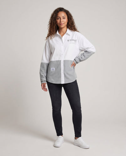 Frauen Plus Size Button-Down Hemd Shop Nory
