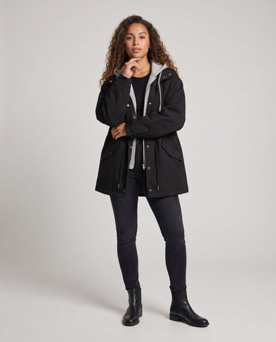 Damen Urban Oversized Fleece-Jacke Shop Nory