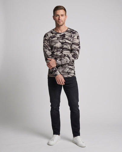 Herren Camouflage Langarmhemd Shop Nory