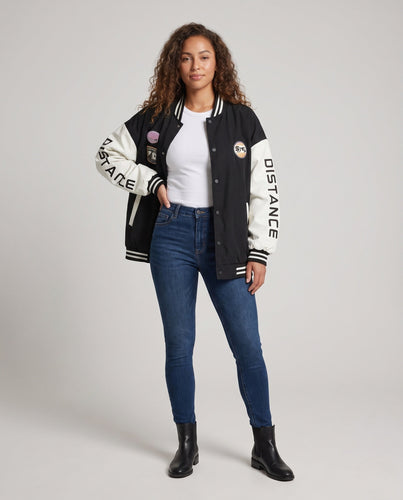Unisex Stylische Übergroße Collegejacke Shop Nory