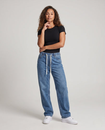 Damen Bequeme Cargo Jeans Shop Nory