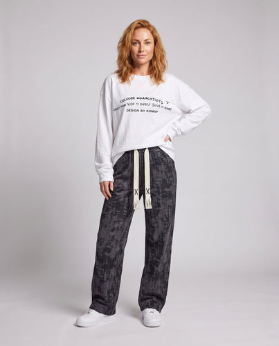 Damen Freizeit Grafik Cargo-Hose Shop Nory