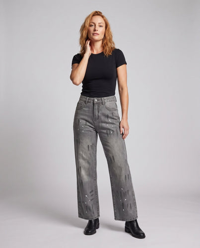 Frauen Freizeit Übergroße Jeans Shop Nory