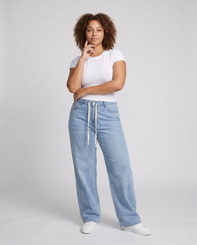 Frauen Bequeme Hohe Taille Jeans Shop Nory