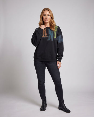 Damen Freizeitpullover mit kreativem Logo-Design Shop Nory