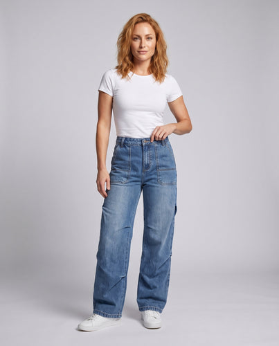 Frauenmode Weit geschnittene Jeans Shop Nory