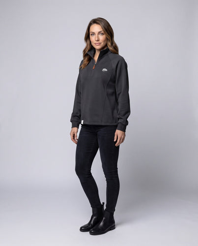 Damen Sport-Fleece-Pullover mit Stehkragen Shop Nory