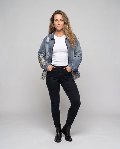 Damen Streetstyle Denimjacke Shop Nory