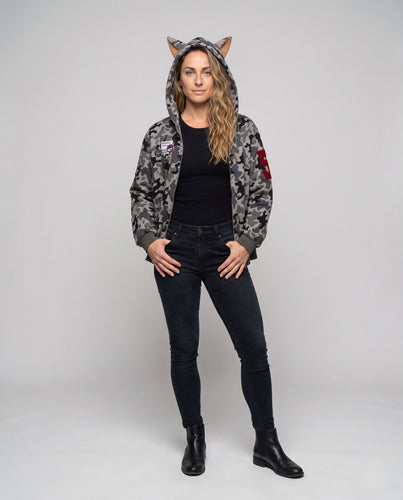 Damen Urban Camouflage Hoodie Shop Nory