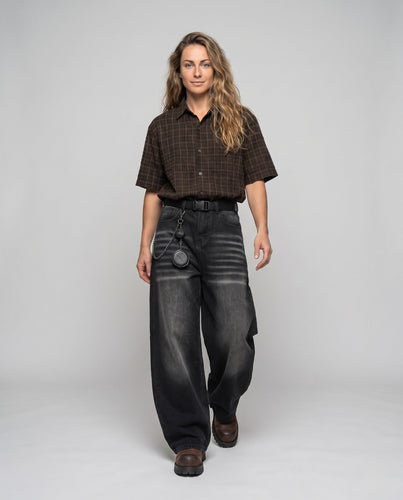 Frauen Weitgeschnittene Jeans mit Extravaganten Applikationen Shop Nory
