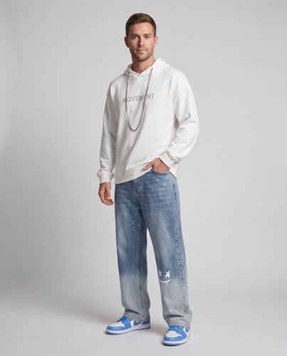 Herren Bequeme Baggy Jeans Shop Nory
