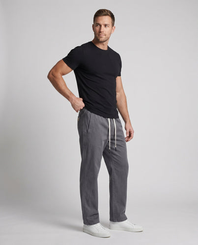 Herren Bequeme Freizeit-Hose mit Elastischem Bund und Praktischen Seitentaschen Shop Nory