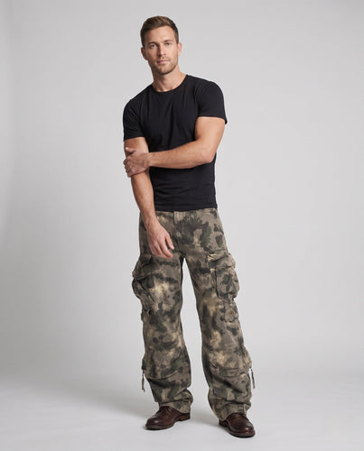 Herrenmode Camouflage Cargo-Hose Shop Nory