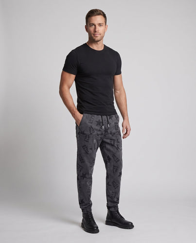 Herren Fashion Cargo-Hose mit elastischem Bund und modernem Schriftzug Shop Nory