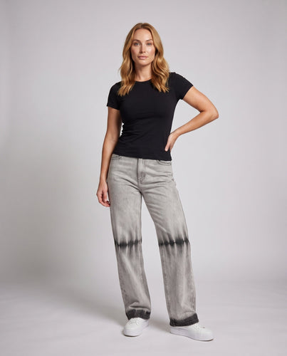 Unisex Weite Bein Denim-Hosen Shop Nory