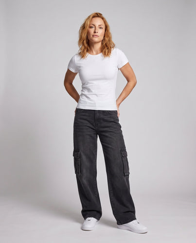 Damen Weitgeschnittene Utility-Jeans Shop Nory