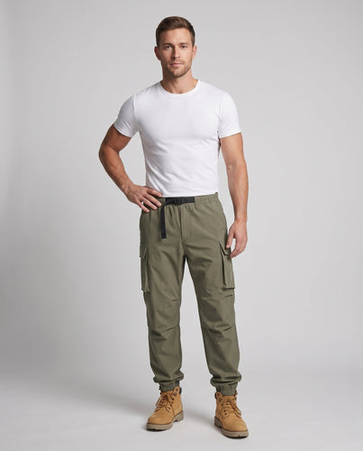 Herren Cargo-Hosen mit elastischem Bund und Taschen Shop Nory