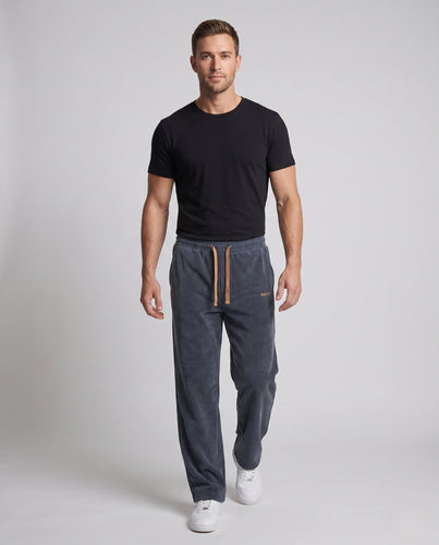 Herren Bequeme Freizeit-Hosen mit geradem Schnitt Design Shop Nory