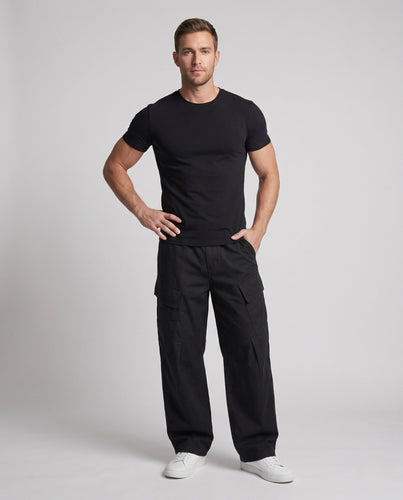 Herren Weitgeschnittene Cargo-Hose mit praktischen Taschen Shop Nory