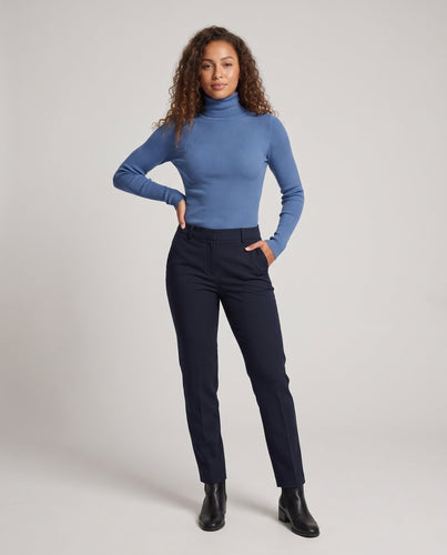 Damen Feiner Rollkragenpullover mit kaschmirähnlicher Weichheit und schmaler Rippenstruktur Shop Nory