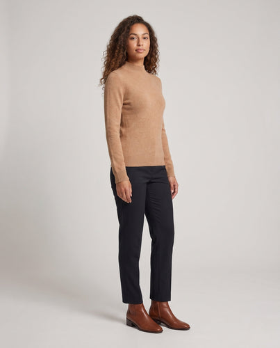 Damen Feiner Strickpullover mit kurzem Stehkragen Shop Nory