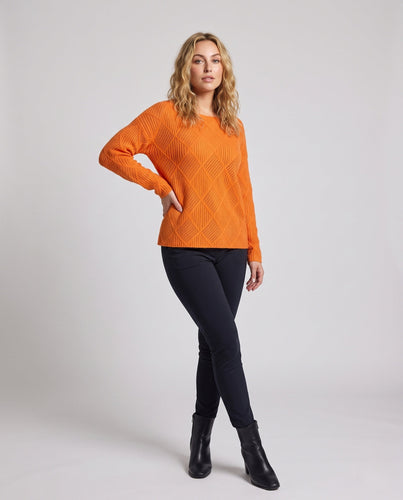 Damen Feinstrick‑Pullover im Mohair‑Look mit diamantgewShop Noryter Struktur und legerer Oversize‑Passform Shop Nory