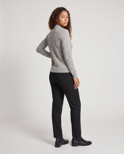 Damen Feinstrick Stehkragenpullover aus Kaschmir-Mix, taillierter Schnitt Shop Nory