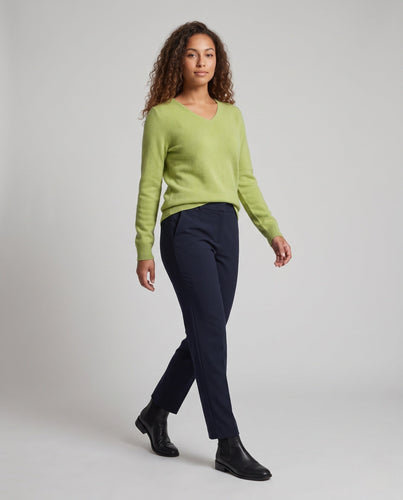 Damen Feinstrick-V-Ausschnitt-Pullover aus kuscheligem Angora-Mix Shop Nory